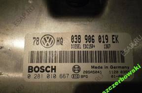 БЛОК УПРАВЛЕНИЯ   PASSAT B5 FL 1.9 038906019EK EU