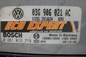 БЛОК УПРАВЛЕНИЯ PASSAT B6 2.0 TDI 03G906021AC 0281012719