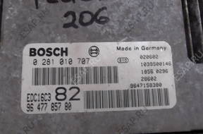 БЛОК УПРАВЛЕНИЯ peugeot 0281010707, 9647785780