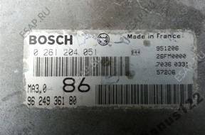 БЛОК УПРАВЛЕНИЯ PEUGEOT 1.0 0261204051 9624936180 БЕЗ КОДА