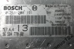 БЛОК УПРАВЛЕНИЯ PEUGEOT 1.6 1007 0261208191 9658477080