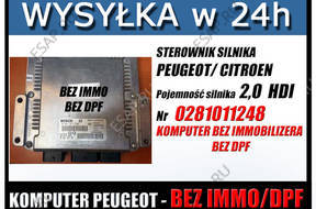 БЛОК УПРАВЛЕНИЯ   PEUGEOT 2,0HDI 0281011248 EDC15