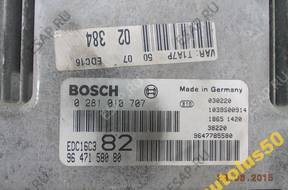 БЛОК УПРАВЛЕНИЯ Peugeot 206 0281010707 9647158080