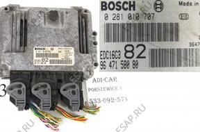 БЛОК УПРАВЛЕНИЯ PEUGEOT 206 1,4 HDI 9647158080 0281010707