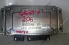 БЛОК УПРАВЛЕНИЯ PEUGEOT 206 1,6 0261206942 9638783480