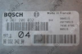 БЛОК УПРАВЛЕНИЯ Peugeot 206 1,6i   Bosc 261206032