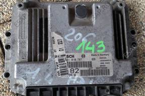 БЛОК УПРАВЛЕНИЯ PEUGEOT 206 1.4 HDI 0281010707