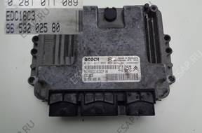 БЛОК УПРАВЛЕНИЯ PEUGEOT 206 1.4 HDI 0281011089 9653202580