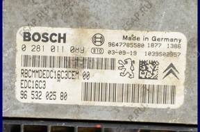 БЛОК УПРАВЛЕНИЯ   PEUGEOT 206 1.4 HDI 0281011089