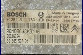 БЛОК УПРАВЛЕНИЯ   PEUGEOT 206 1.4 HDI 0281011783