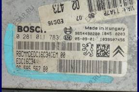 БЛОК УПРАВЛЕНИЯ   PEUGEOT 206 1.4 HDI 0281011783