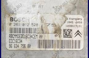 БЛОК УПРАВЛЕНИЯ   PEUGEOT 206 1.4 HDI 0281012528