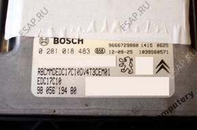 БЛОК УПРАВЛЕНИЯ PEUGEOT 206+ 1.4HDI 9805619480 0281018483