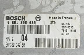 БЛОК УПРАВЛЕНИЯ   PEUGEOT 206 1.6 16V 0261206032
