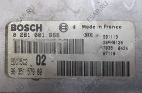 БЛОК УПРАВЛЕНИЯ PEUGEOT 206 2,0 HDI  0281001866