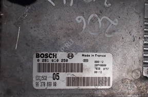 БЛОК УПРАВЛЕНИЯ   PEUGEOT 206 2.0 HDI 0281010250