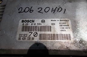 БЛОК УПРАВЛЕНИЯ   PEUGEOT 206 2.0 HDI 0281010594