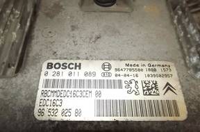 БЛОК УПРАВЛЕНИЯ peugeot 206 307 1,4 HDI 9647785580