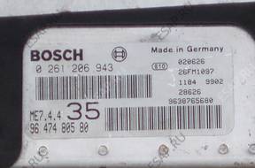 БЛОК УПРАВЛЕНИЯ PEUGEOT 206 307   ДВИГАТЕЛЕМ 1.6B