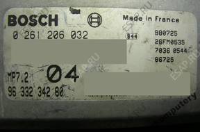 БЛОК УПРАВЛЕНИЯ PEUGEOT 206 9633234280 0261206032 БЕЗ КОДА