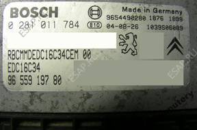 БЛОК УПРАВЛЕНИЯ PEUGEOT 206 9655919780 0281011784 +KOD