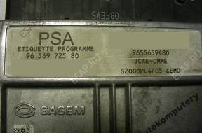 БЛОК УПРАВЛЕНИЯ PEUGEOT 206 9656972580 9655659480 +KOD