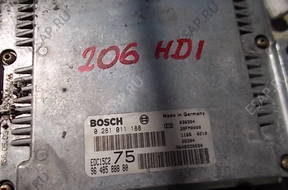 БЛОК УПРАВЛЕНИЯ   PEUGEOT 206  HDI 0281011188