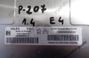 БЛОК УПРАВЛЕНИЯ Peugeot 207 1,4 8V   9666909780