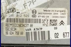 БЛОК УПРАВЛЕНИЯ   PEUGEOT 207 1.4 HDI 0281012529