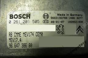 БЛОК УПРАВЛЕНИЯ PEUGEOT 207 9664738680 0261201505