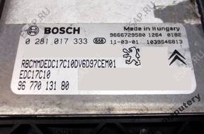 БЛОК УПРАВЛЕНИЯ PEUGEOT 207 9677013180 0281017333 +KOD