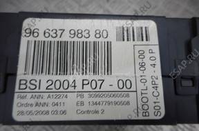 БЛОК УПРАВЛЕНИЯ PEUGEOT 207   BSI 9663798380