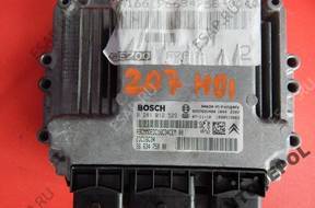 БЛОК УПРАВЛЕНИЯ   PEUGEOT 207 HDI 0281012529