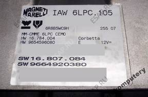 БЛОК УПРАВЛЕНИЯ PEUGEOT 207 iaw6lpc.105 9664920380 БЕЗ КОДА