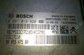 БЛОК УПРАВЛЕНИЯ PEUGEOT 208 1,4 HDI   ДВИГАТЕЛЕМ