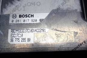 БЛОК УПРАВЛЕНИЯ PEUGEOT 208 1.6HDI 9677529580 0281017920