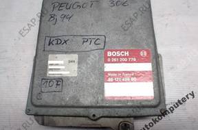 БЛОК УПРАВЛЕНИЯ PEUGEOT 306 1.4 9617149880 0261200778