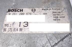 БЛОК УПРАВЛЕНИЯ PEUGEOT 306 1.6 9617161480 0261200676