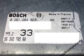 БЛОК УПРАВЛЕНИЯ PEUGEOT 306 1.6 9630278580 0261204628