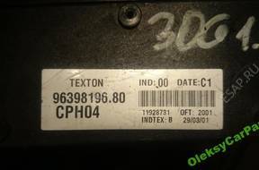 БЛОК УПРАВЛЕНИЯ   Peugeot 306 1.9 D 96398196.80