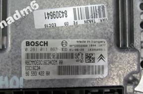 БЛОК УПРАВЛЕНИЯ PEUGEOT 307 05 1.6 HDI   ДВИГАТЕЛЕМ