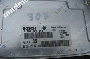 БЛОК УПРАВЛЕНИЯ PEUGEOT 307 1.6 01   ДВИГАТЕЛЕМ