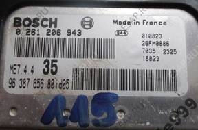 БЛОК УПРАВЛЕНИЯ  PEUGEOT 307 1.6 0261206943   9638765680