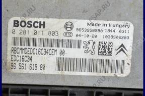 БЛОК УПРАВЛЕНИЯ PEUGEOT 307 1.6 0281011803 9656161980
