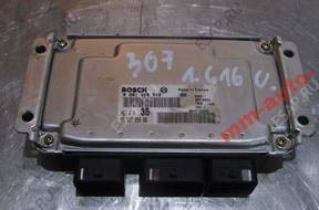 БЛОК УПРАВЛЕНИЯ PEUGEOT 307 1.6 16V   0281206943