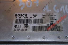 БЛОК УПРАВЛЕНИЯ PEUGEOT 307 1.6 16V   0281206943