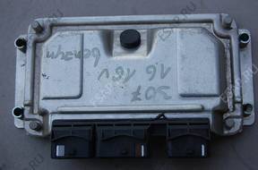 БЛОК УПРАВЛЕНИЯ PEUGEOT 307 1.6 16V -  ДВИГАТЕЛЕМ