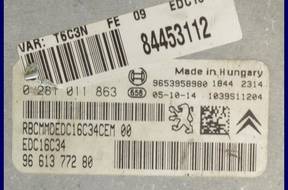 БЛОК УПРАВЛЕНИЯ   PEUGEOT 307 1.6 HDI 0281011863