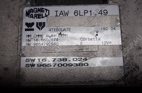 БЛОК УПРАВЛЕНИЯ PEUGEOT 307 2.0 iaw6lp1.49 9657009380