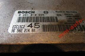 БЛОК УПРАВЛЕНИЯ PEUGEOT 307 2.0HDI   0281010935